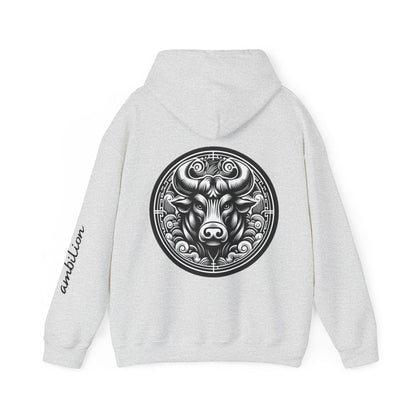 Unisex Hooded Sweatshirt - Chinese Zodiac Bull - Pardalês_Free Lifestyle