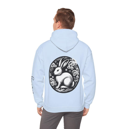 Unisex Hooded Sweatshirt - Chinese Zodiac Rabbit - Pardalês_Free Lifestyle