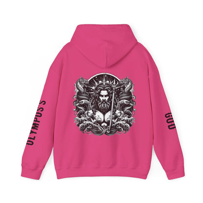 Unisex Hooded Sweatshirt - Olympus's God Poseidon - Pardalês_Free Lifestyle