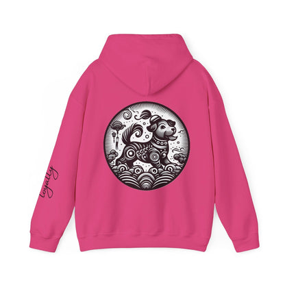 Unisex Hooded Sweatshirt - Chinese Zodiac Dog - Pardalês_Free Lifestyle