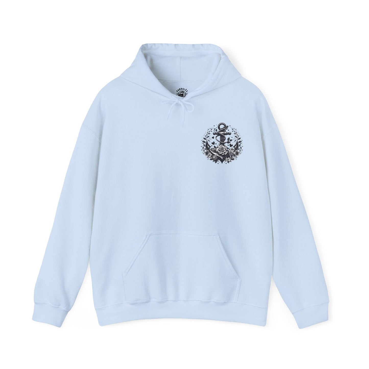 Unisex Hooded Sweatshirt - Valentine's Day - Anchor - Couple Shirt 1/2 - Pardalês_Free Lifestyle