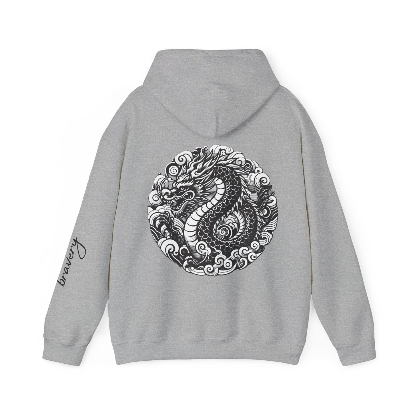 Unisex Hooded Sweatshirt - Chinese Zodiac Dragon - Pardalês_Free Lifestyle