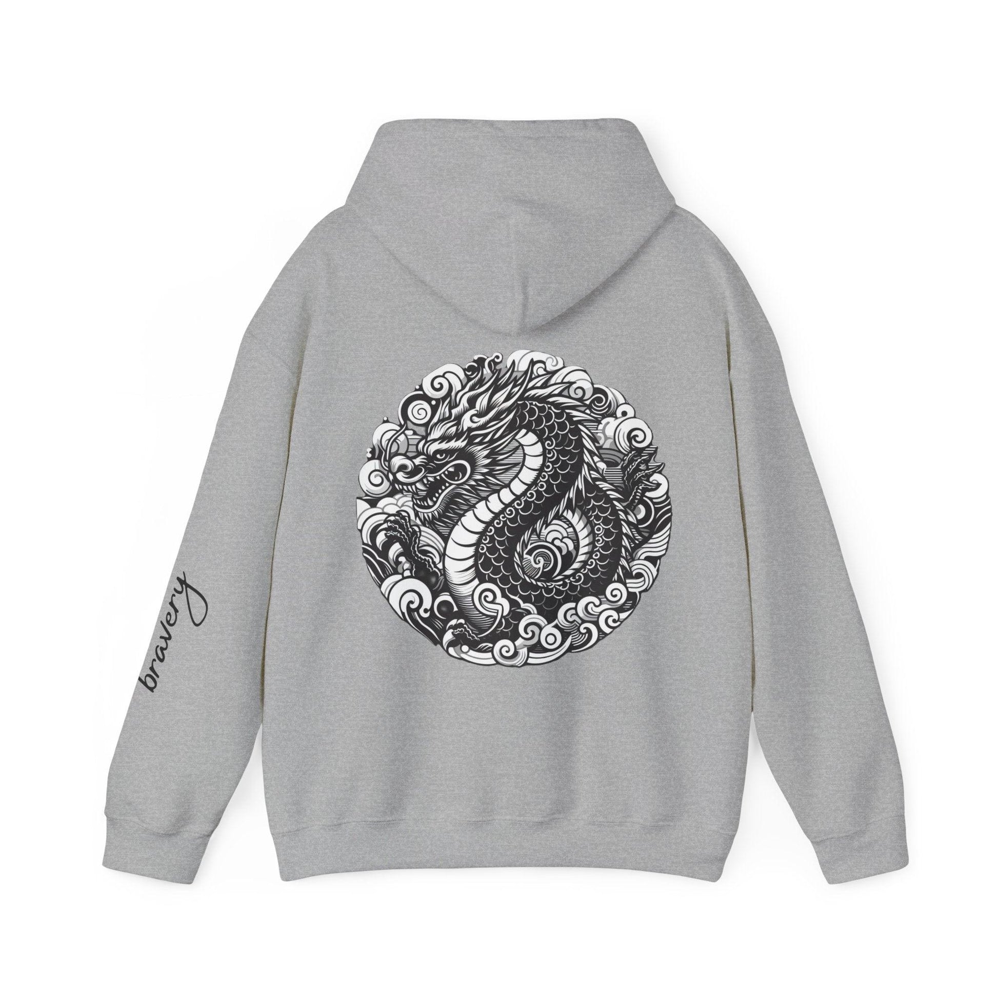 Unisex Hooded Sweatshirt - Chinese Zodiac Dragon - Pardalês_Free Lifestyle