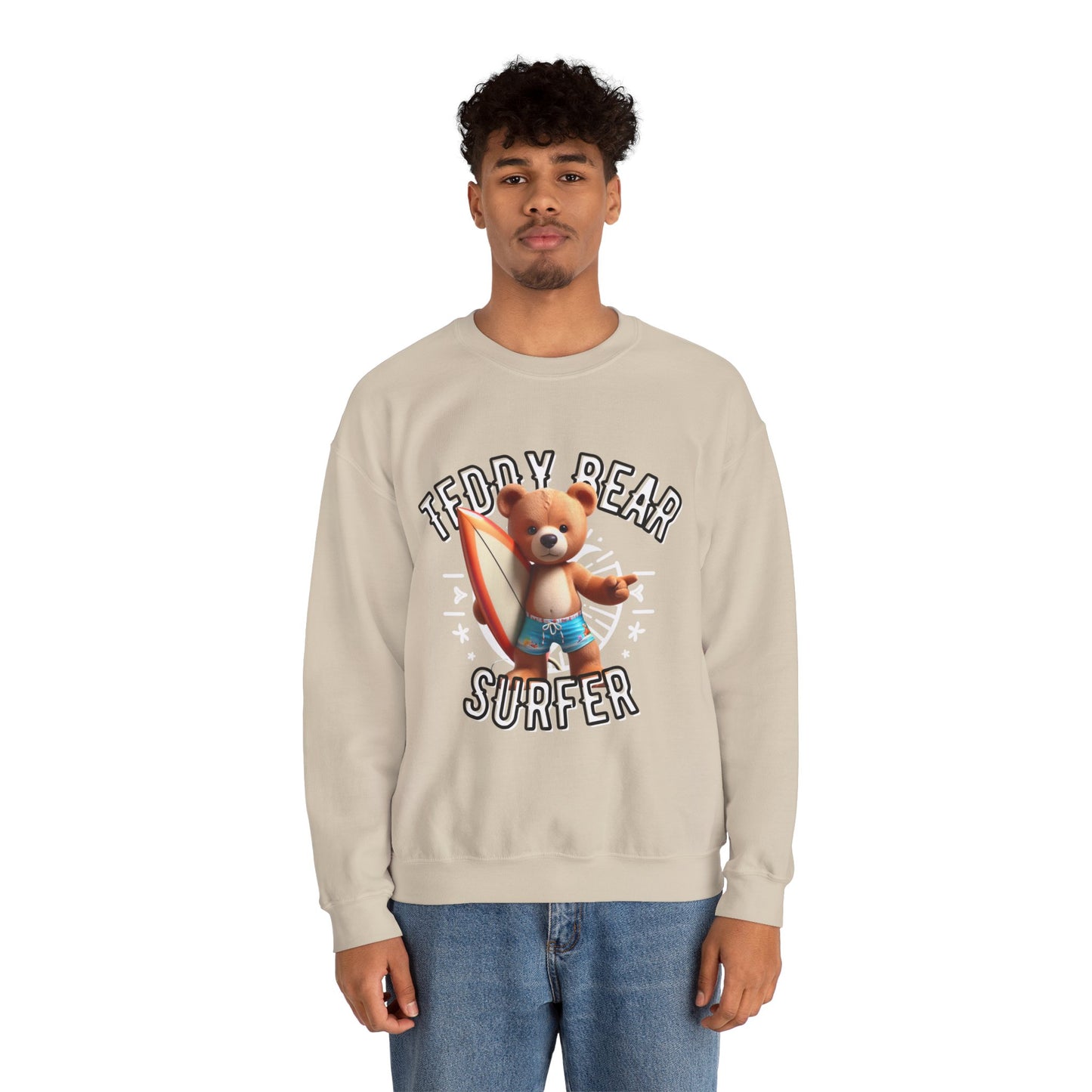 Unisex Sweatshirt - Teddy Surfer - Pardalês_Free Lifestyle