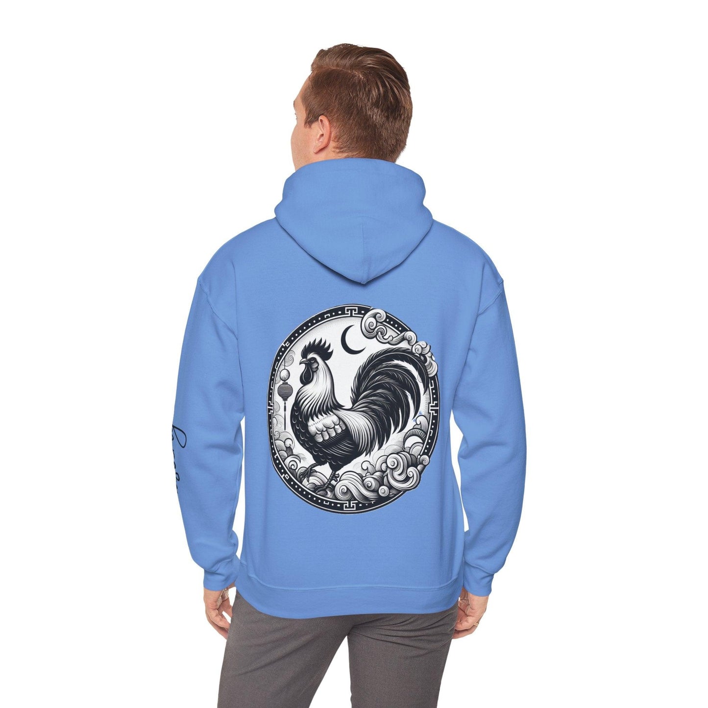 Unisex Hooded Sweatshirt - Chinese Zodiac Rooster - Pardalês_Free Lifestyle