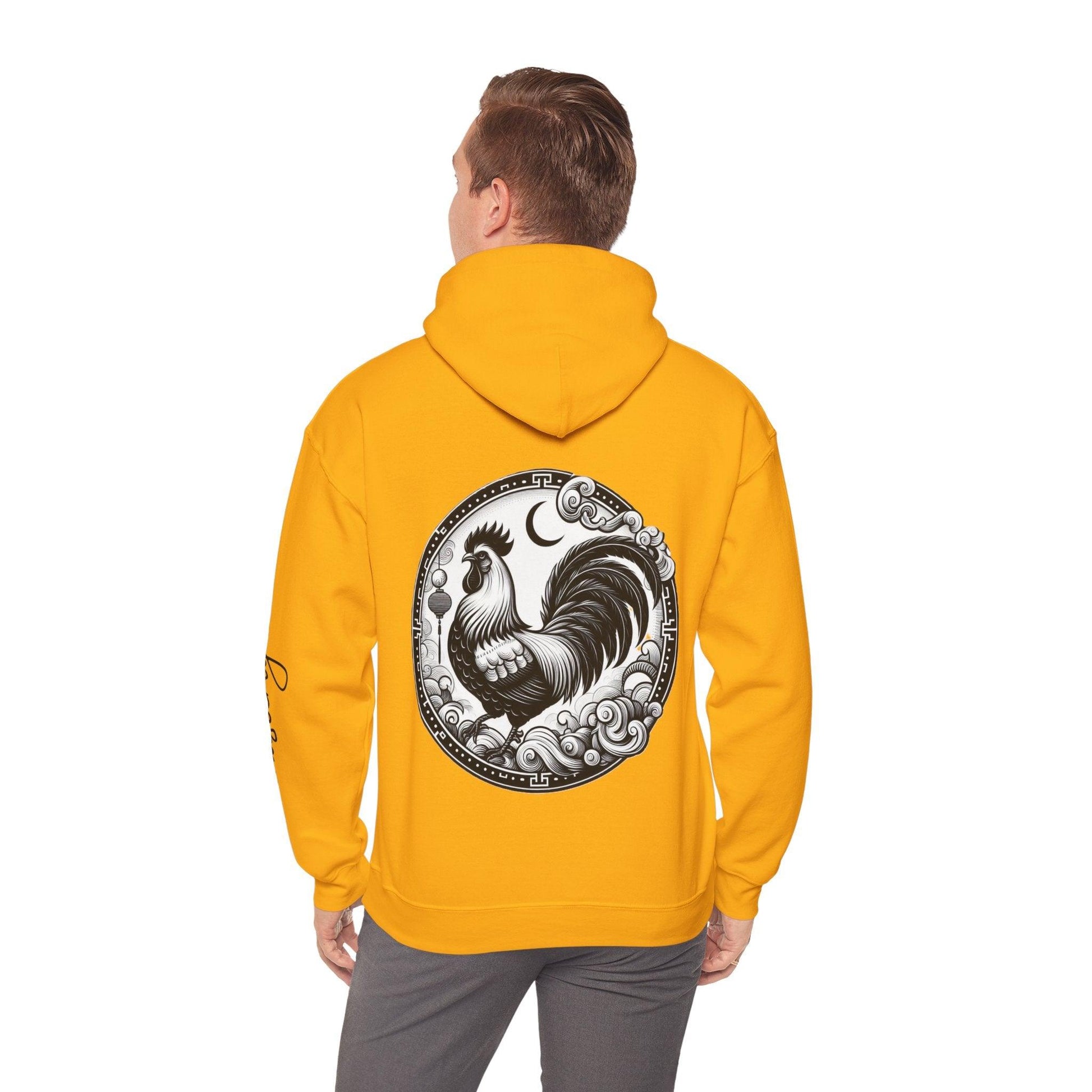 Unisex Hooded Sweatshirt - Chinese Zodiac Rooster - Pardalês_Free Lifestyle