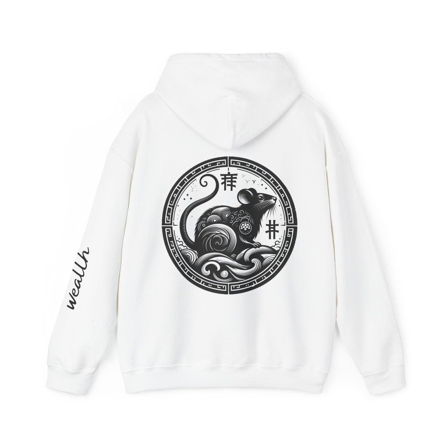 Unisex Hooded Sweatshirt - Chinese Zodiac Rat - Pardalês_Free Lifestyle