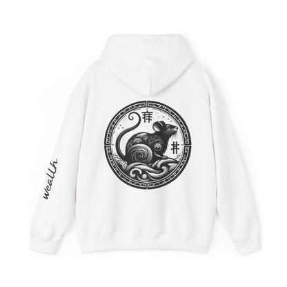 Unisex Hooded Sweatshirt - Chinese Zodiac Rat - Pardalês_Free Lifestyle