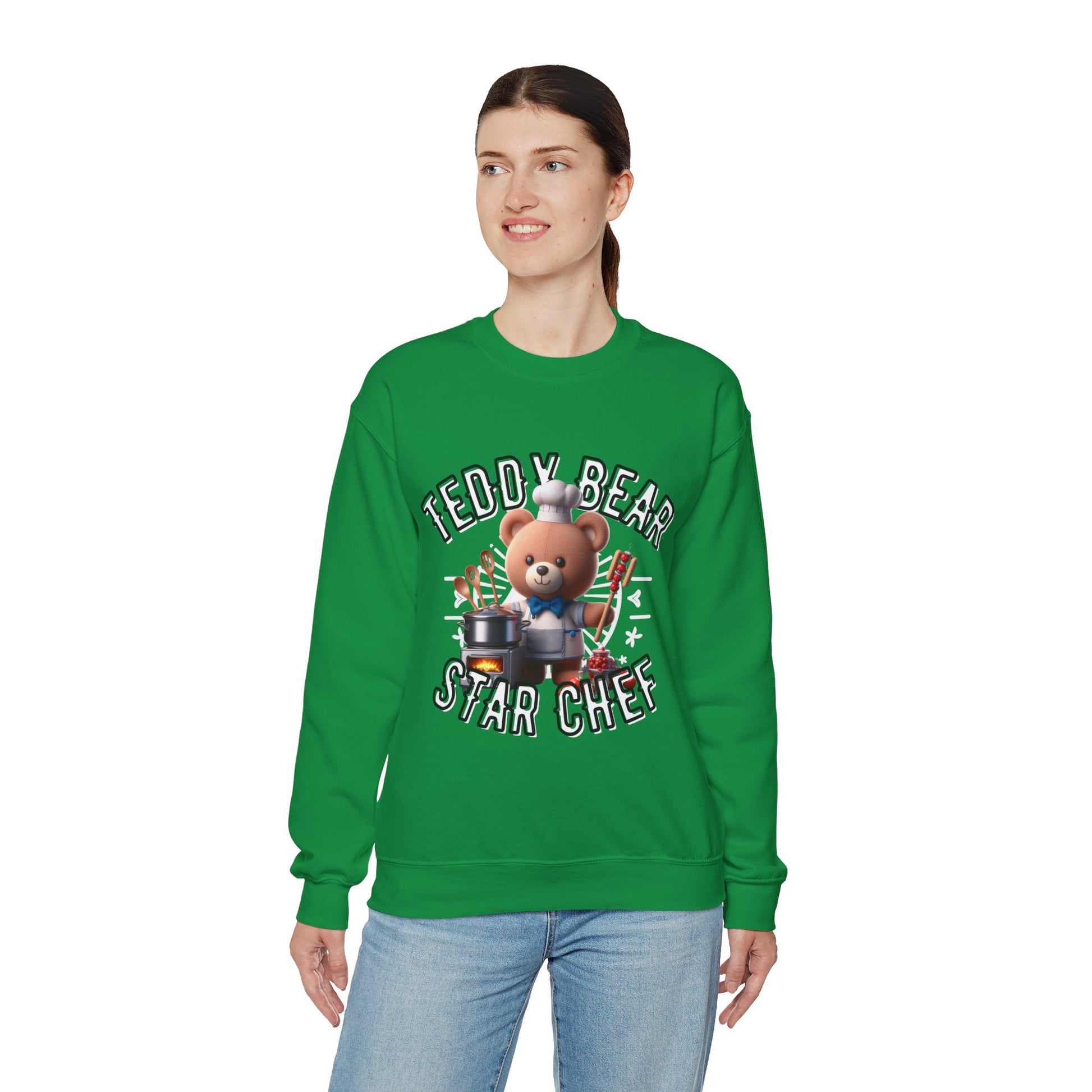 Unisex Sweatshirt - Teddy Star Chef - Pardalês_Free Lifestyle