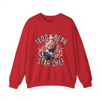 Unisex Sweatshirt - Teddy Star Chef - Pardalês_Free Lifestyle