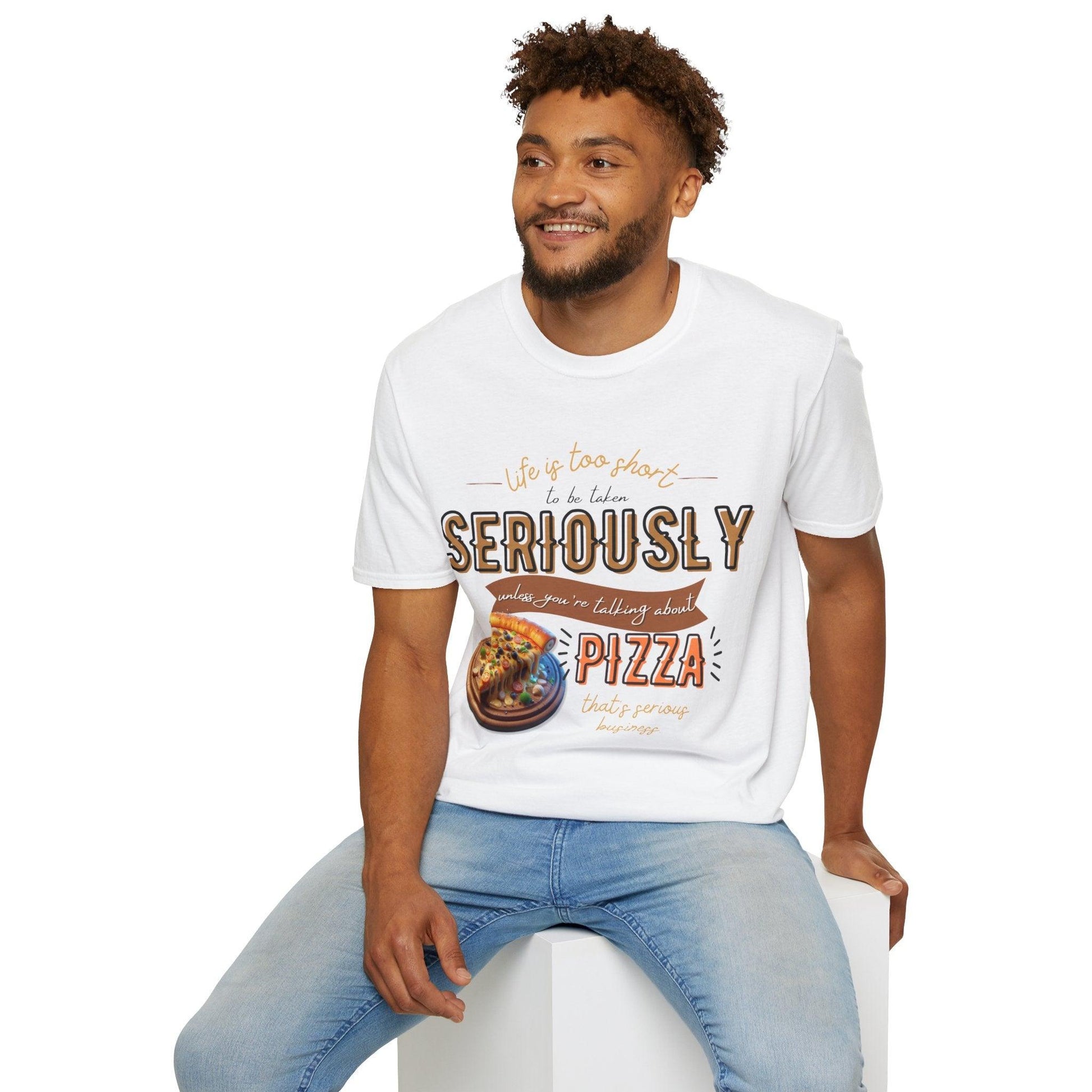 My Way to PIZZA - Softstyle T-Shirt - Pardalês_Free Lifestyle