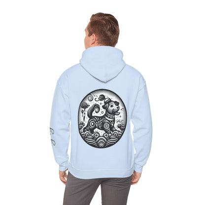 Unisex Hooded Sweatshirt - Chinese Zodiac Dog - Pardalês_Free Lifestyle