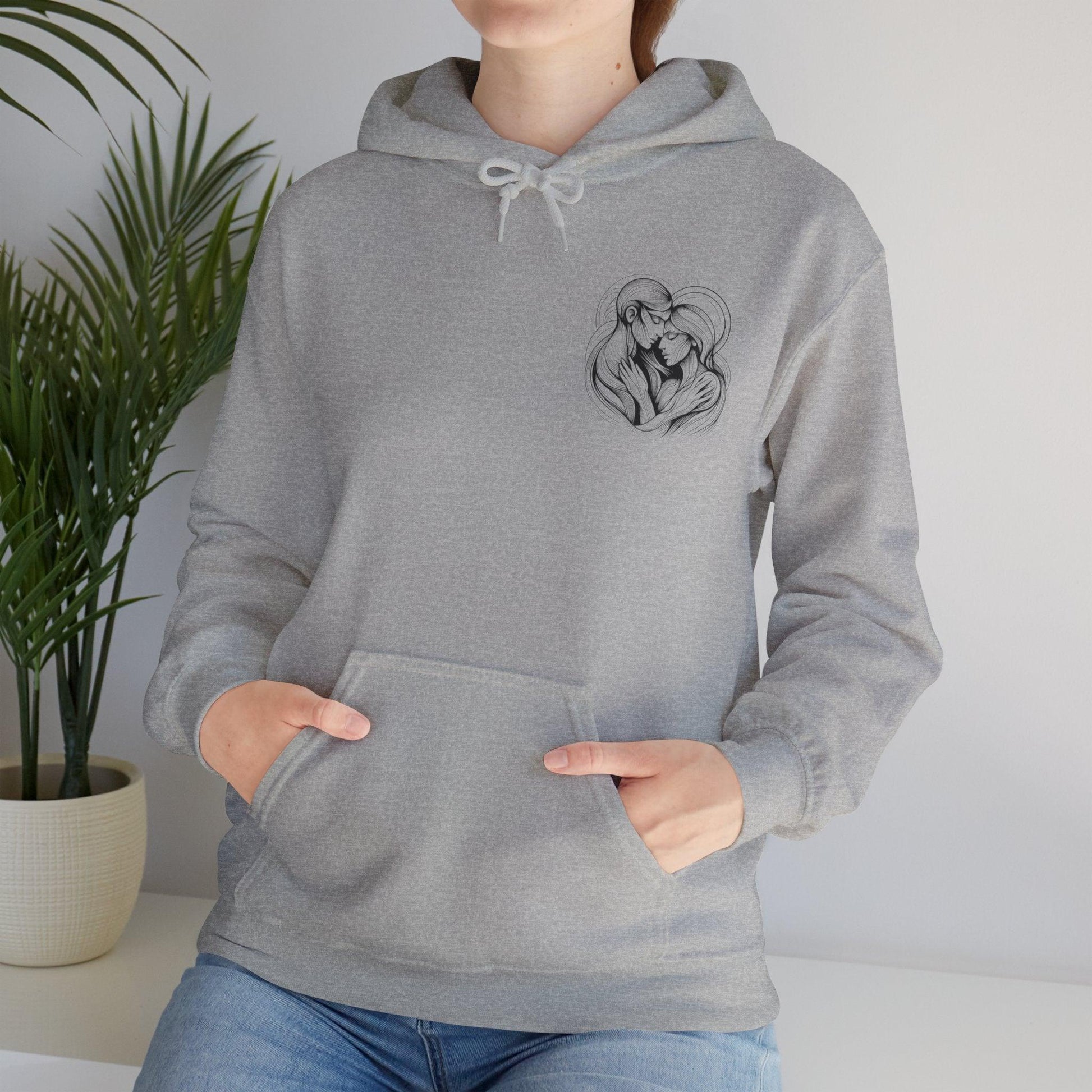 Unisex Hooded Sweatshirt - Valentine's Day - Loved Everyday - Pardalês_Free Lifestyle