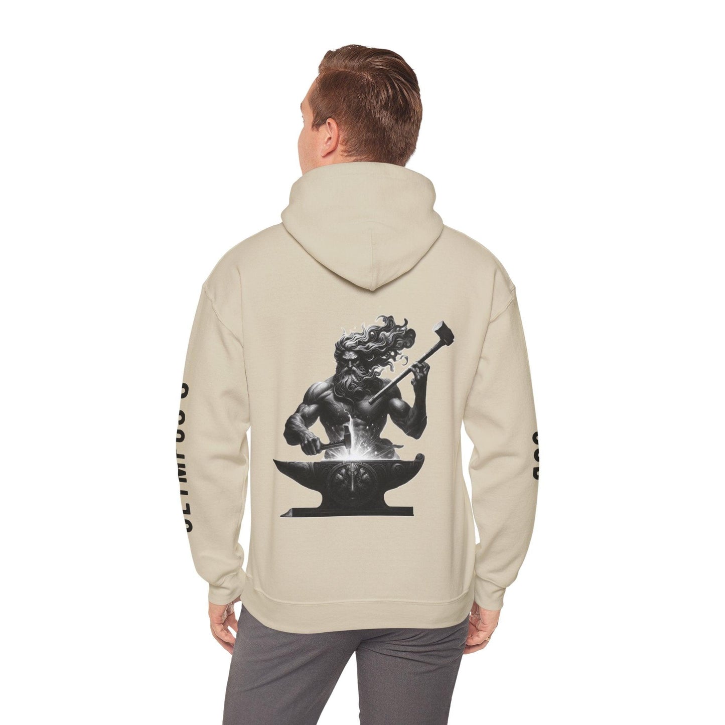 Unisex Hooded Sweatshirt - Olympus's God Hephaestus - Pardalês_Free Lifestyle