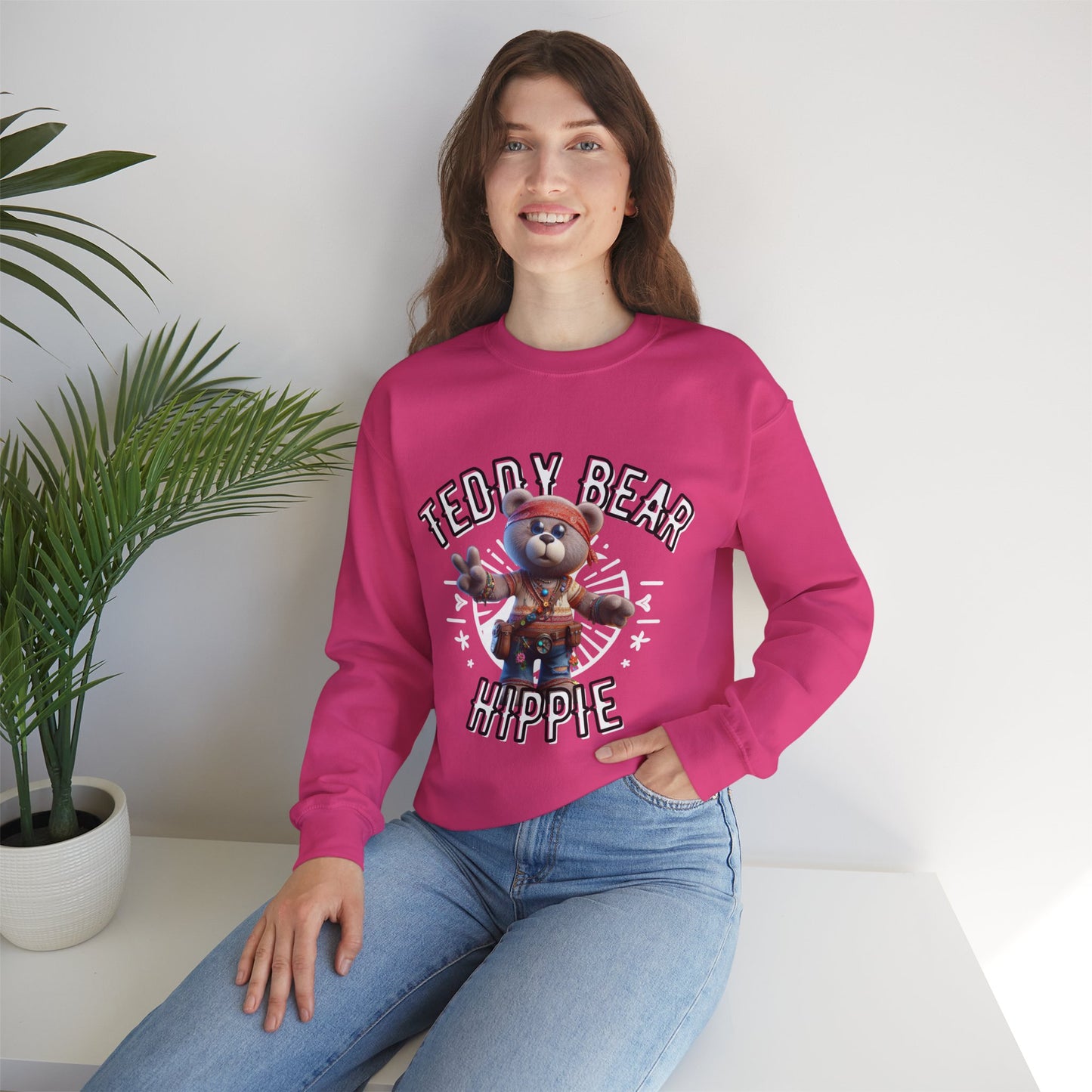 Unisex Sweatshirt - Teddy Hippie - Pardalês_Free Lifestyle