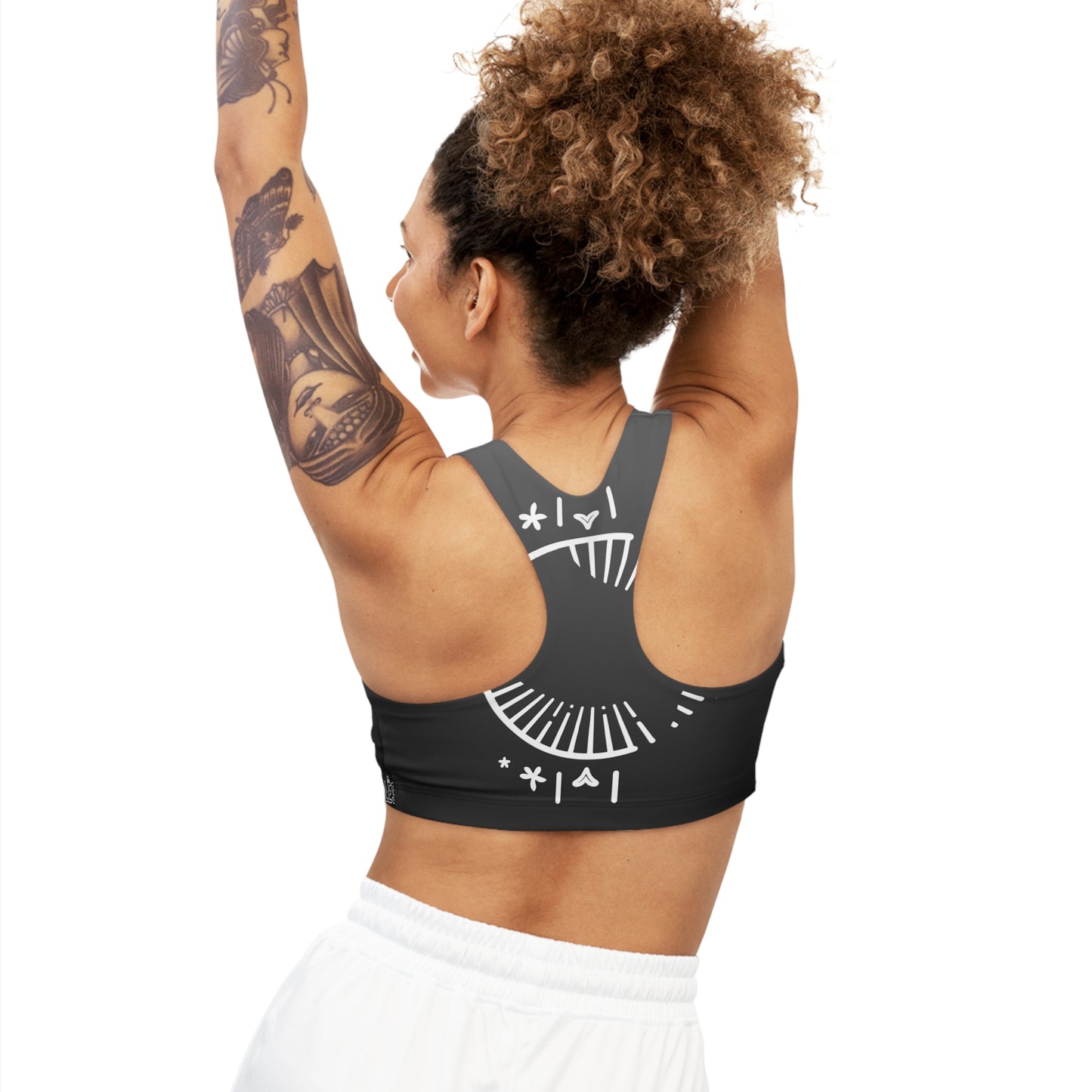 Sports Bra - Black Gradient Printify