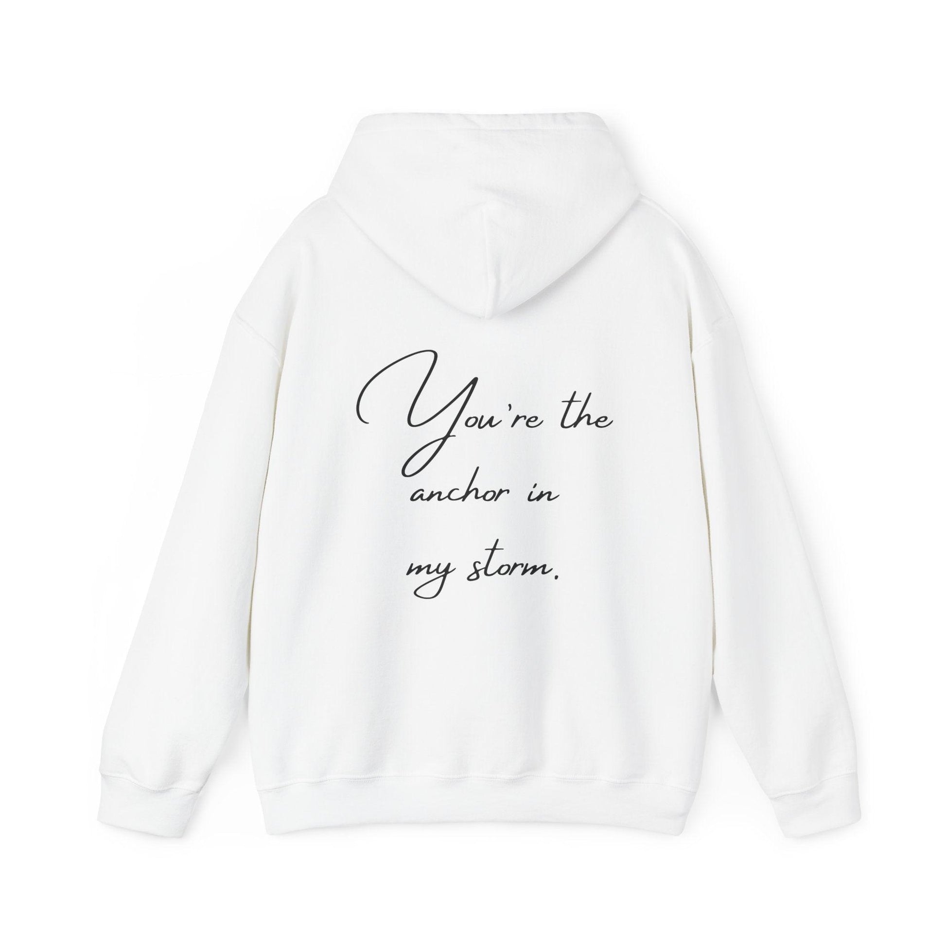 Unisex Hooded Sweatshirt - Valentine's Day - Anchor - Couple Shirt 1/2 - Pardalês_Free Lifestyle