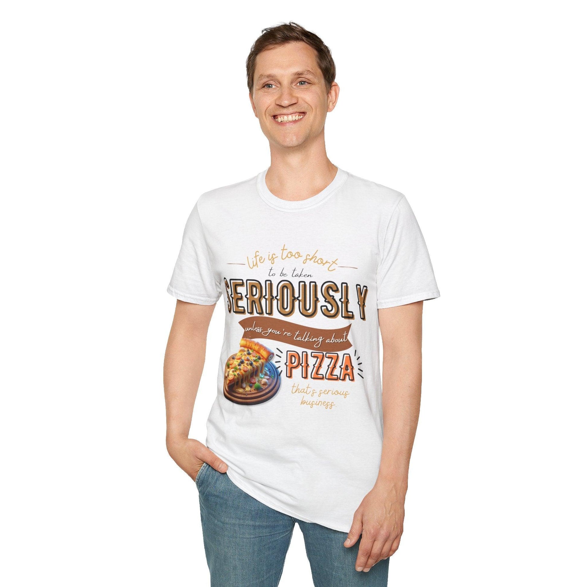 My Way to PIZZA - Softstyle T-Shirt - Pardalês_Free Lifestyle