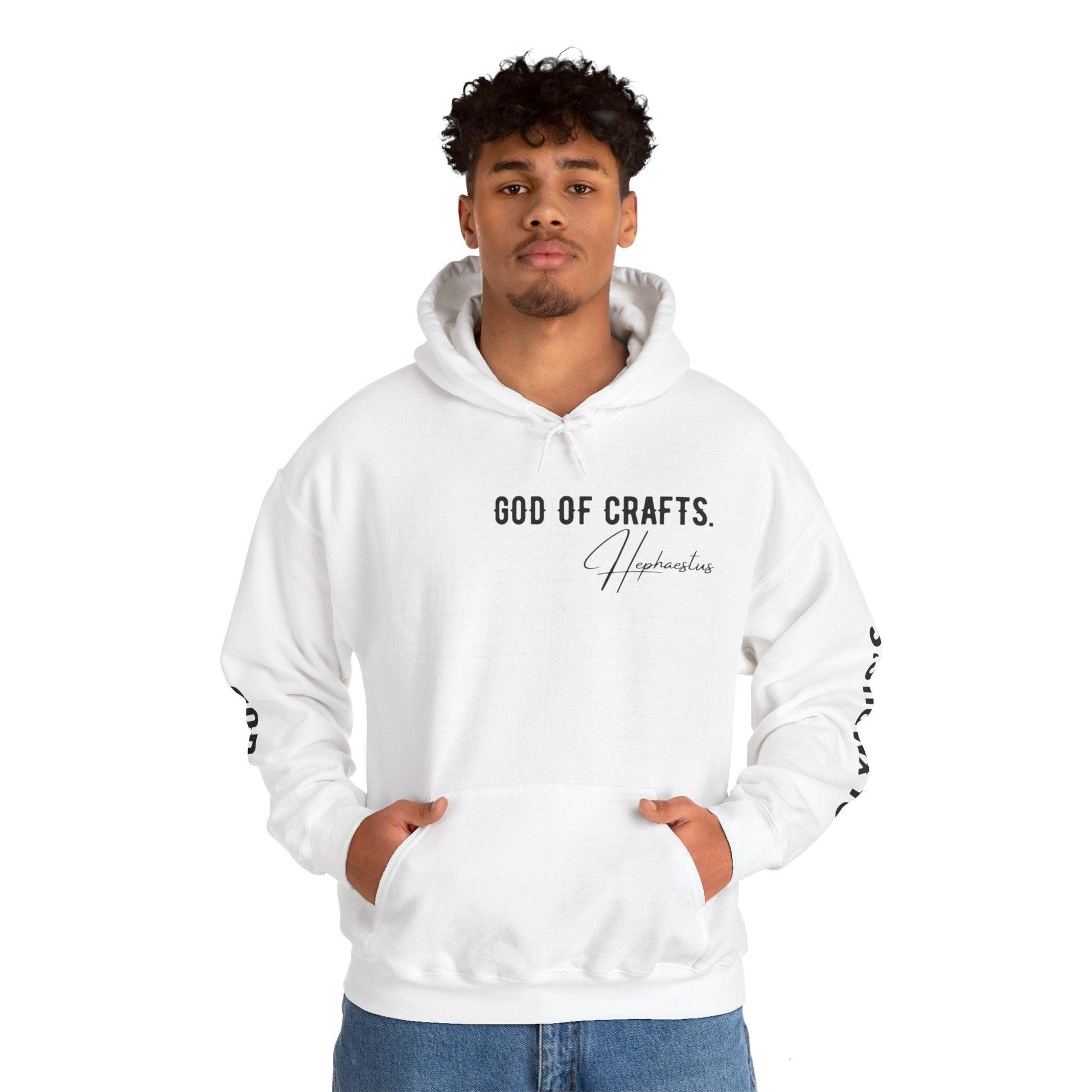 Unisex Hooded Sweatshirt - Olympus's God Hephaestus - Pardalês_Free Lifestyle