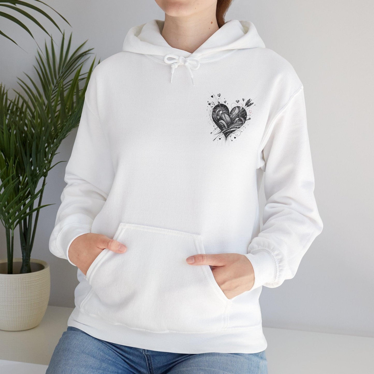 Unisex Hooded Sweatshirt - Valentine's Day - Always - Pardalês_Free Lifestyle