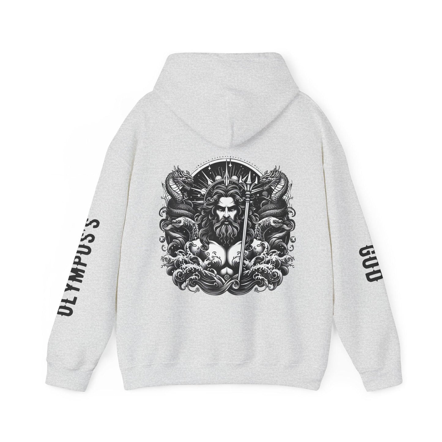 Unisex Hooded Sweatshirt - Olympus's God Poseidon - Pardalês_Free Lifestyle