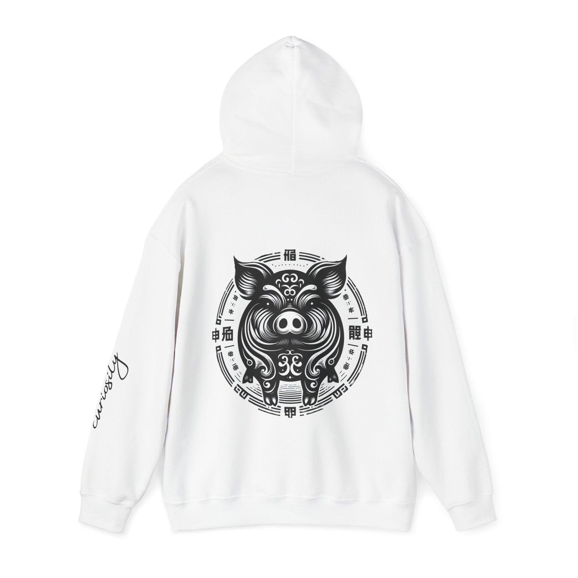 Unisex Hooded Sweatshirt - Chinese Zodiac Pig - Pardalês_Free Lifestyle