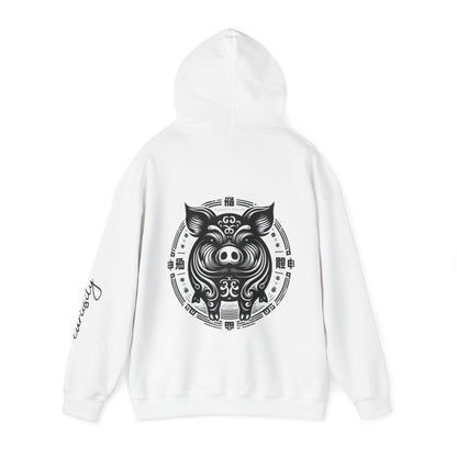 Unisex Hooded Sweatshirt - Chinese Zodiac Pig - Pardalês_Free Lifestyle