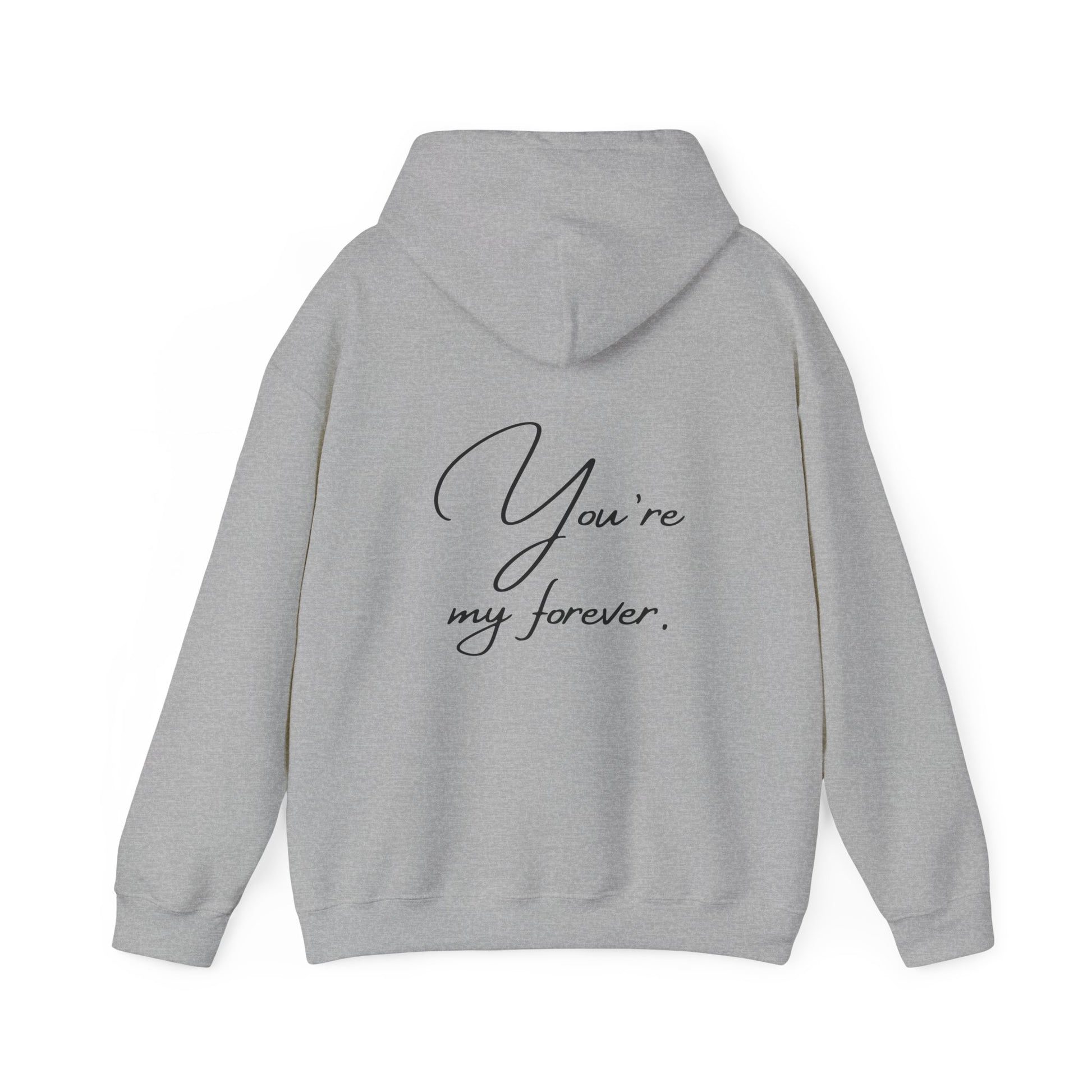 Unisex Hooded Sweatshirt - Valentine's Day - Forever - Couple Shirt 1/2 - Pardalês_Free Lifestyle