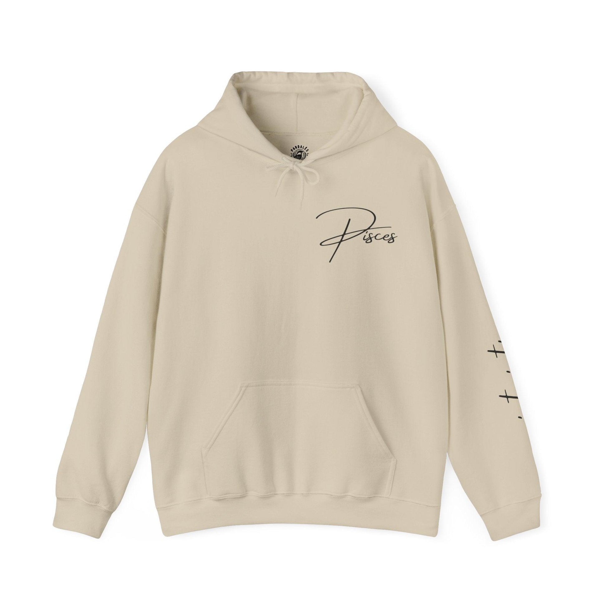 Unisex Hooded Sweatshirt - Pisces Sign - Pardalês_Free Lifestyle