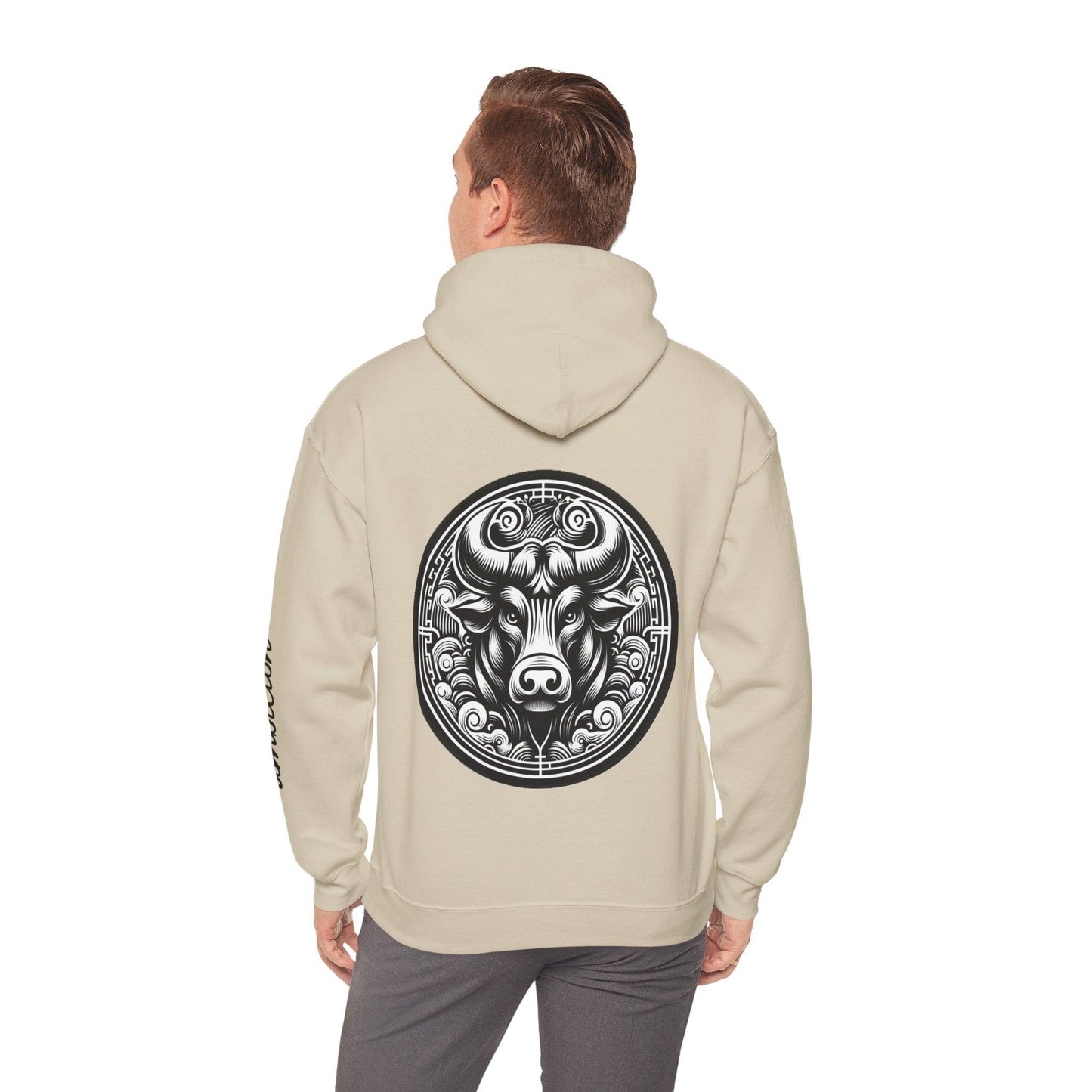 Unisex Hooded Sweatshirt - Chinese Zodiac Bull - Pardalês_Free Lifestyle