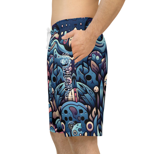 Men Long Shorts - Abstract Art