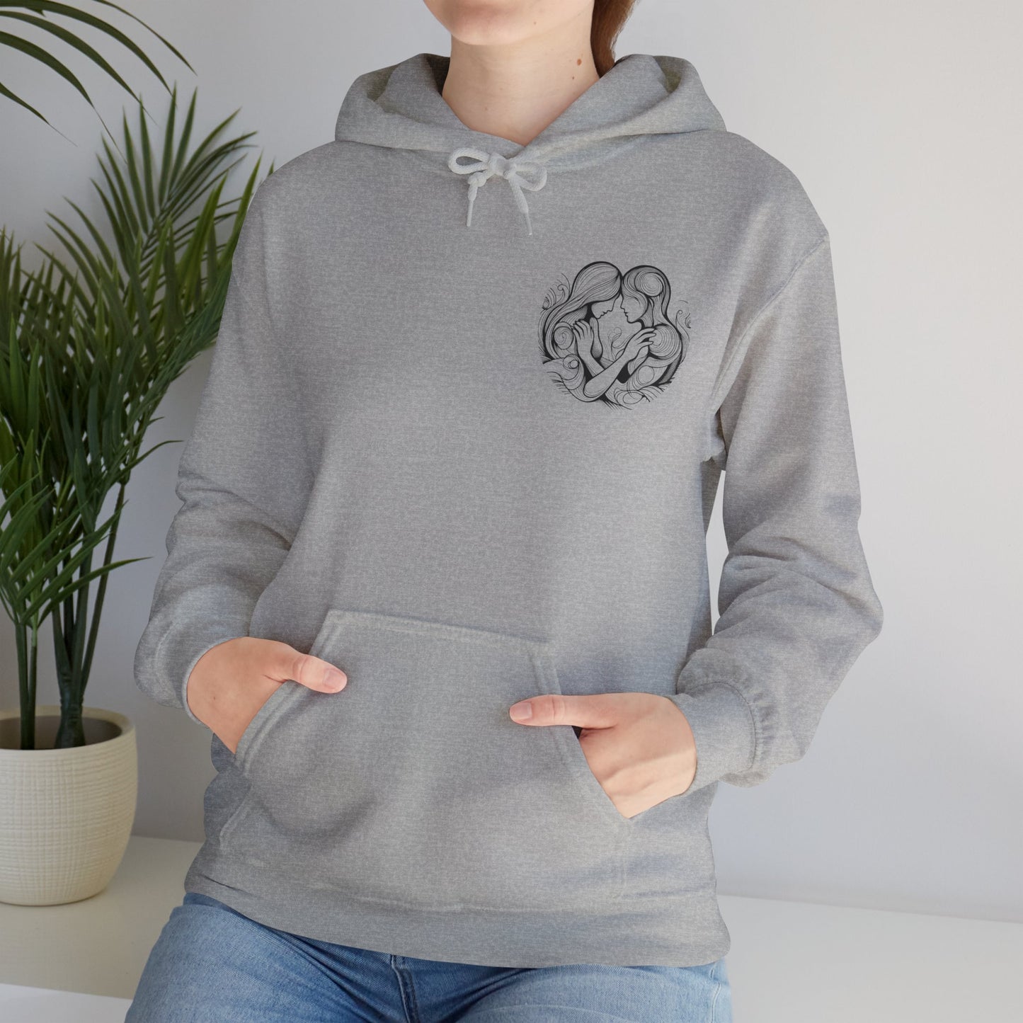 Unisex Hooded Sweatshirt - Valentine's Day - Love Story - Pardalês_Free Lifestyle