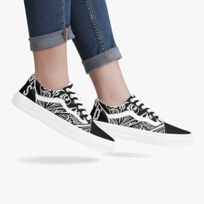 229. Trendy Low-Top Canvas Sneakers Pardalês_Free Lifestyle