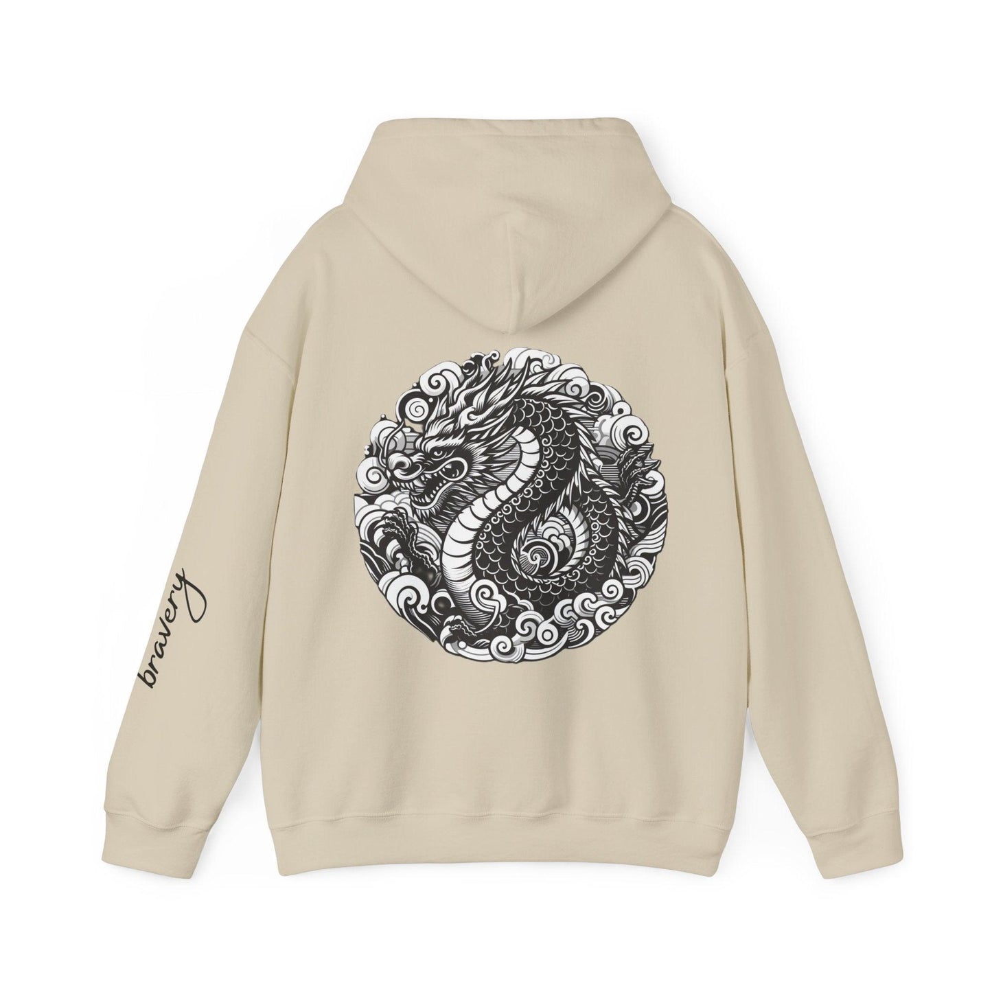 Unisex Hooded Sweatshirt - Chinese Zodiac Dragon - Pardalês_Free Lifestyle