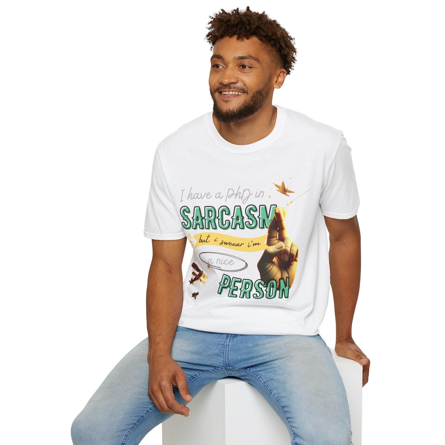 My Way to SARCASM - Softstyle T-Shirt - Pardalês_Free Lifestyle