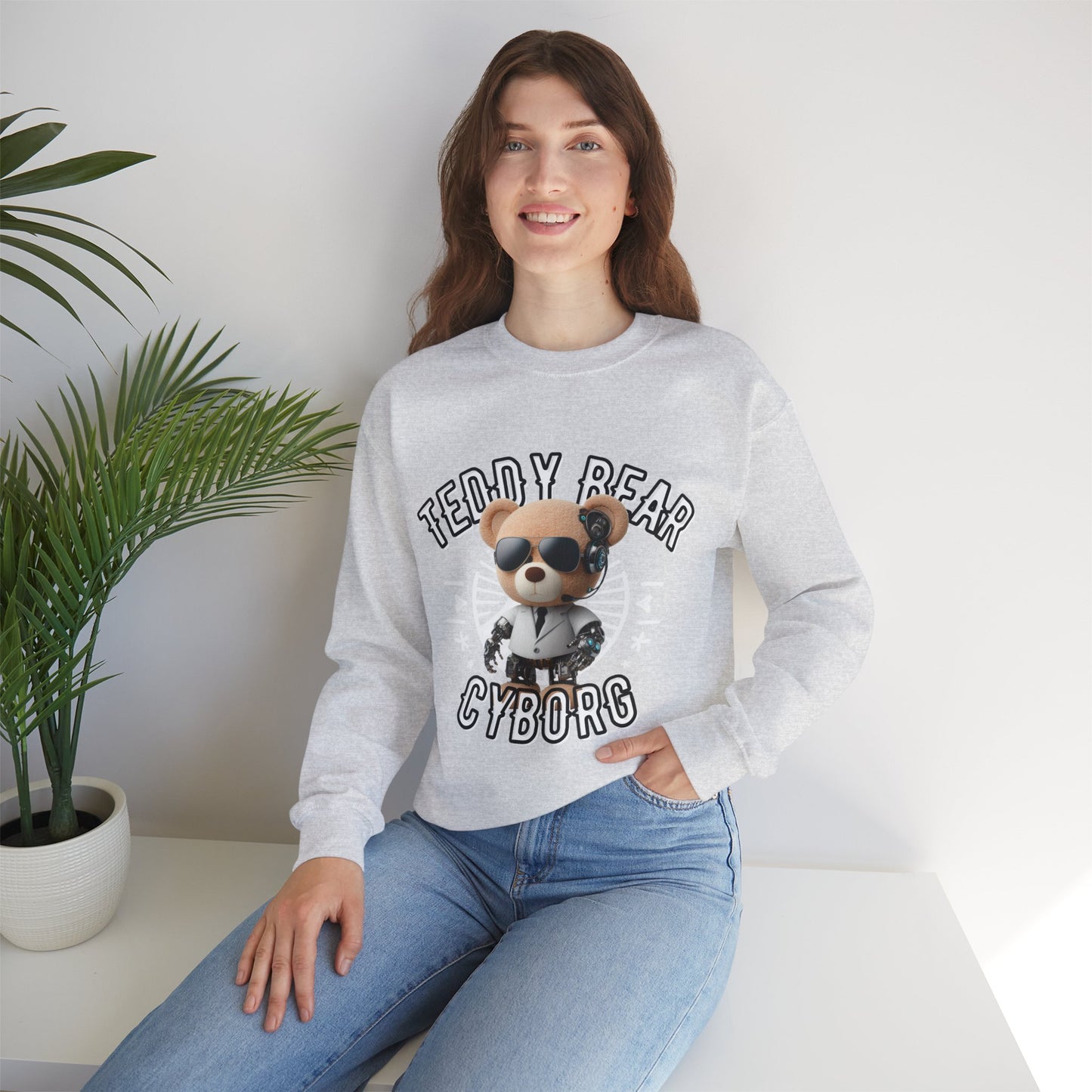 Unisex Sweatshirt - Teddy Cyborg - Pardalês_Free Lifestyle