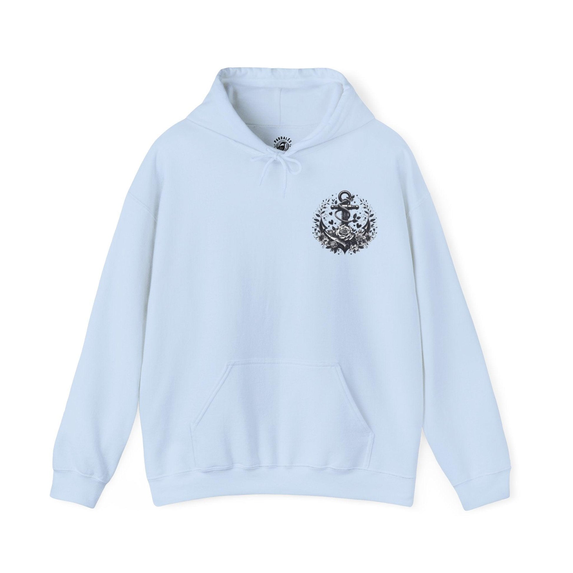 Unisex Hooded Sweatshirt - Valentine's Day - Anchor - Couple Shirt 2/2 - Pardalês_Free Lifestyle