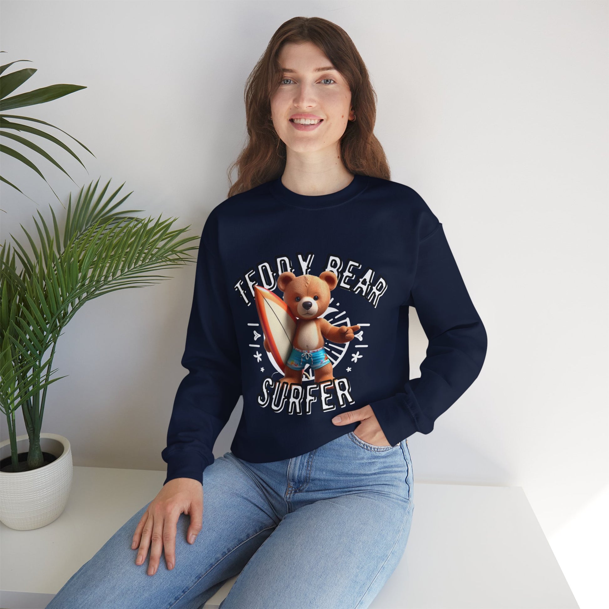 Unisex Sweatshirt - Teddy Surfer - Pardalês_Free Lifestyle