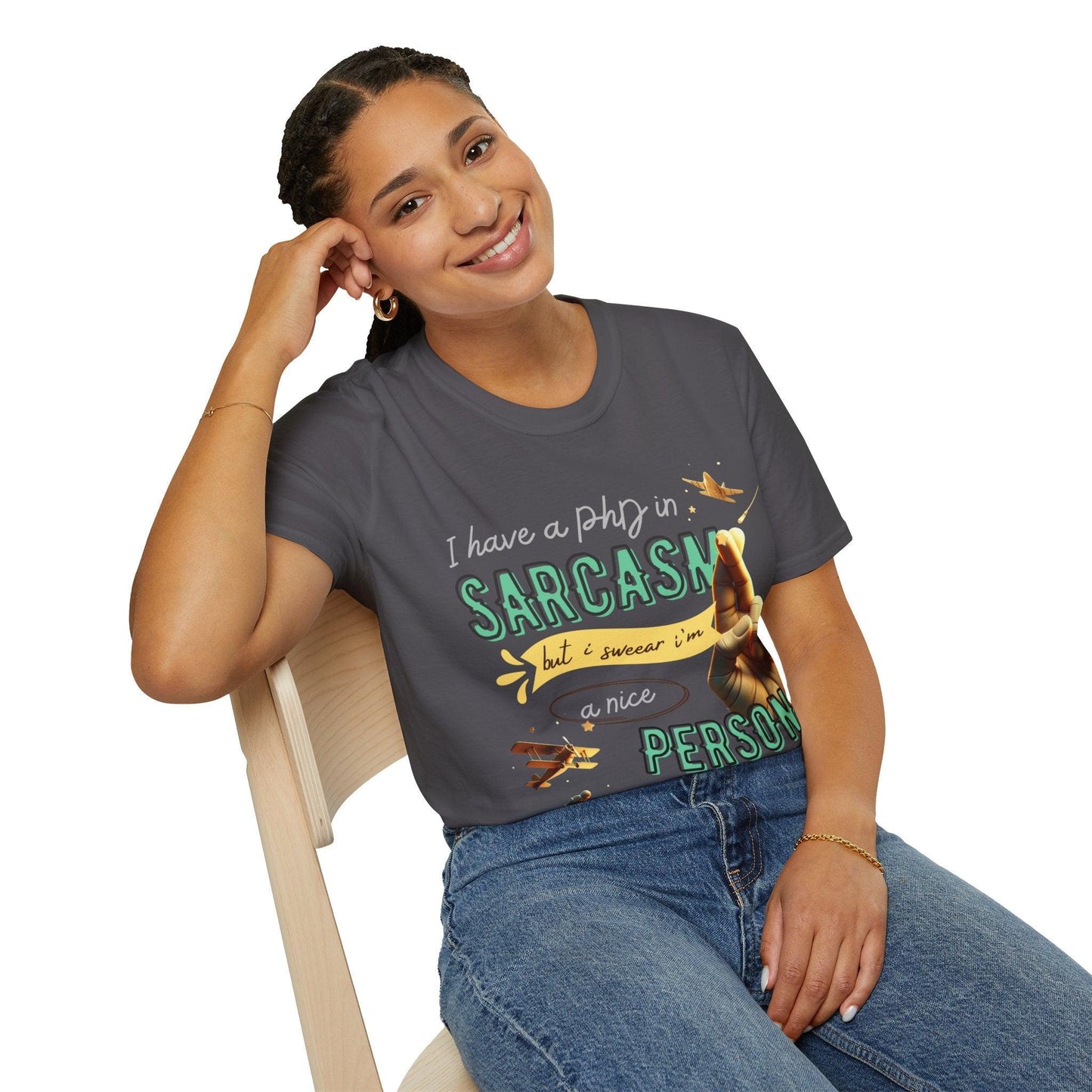 My Way to SARCASM - Softstyle T-Shirt - Pardalês_Free Lifestyle