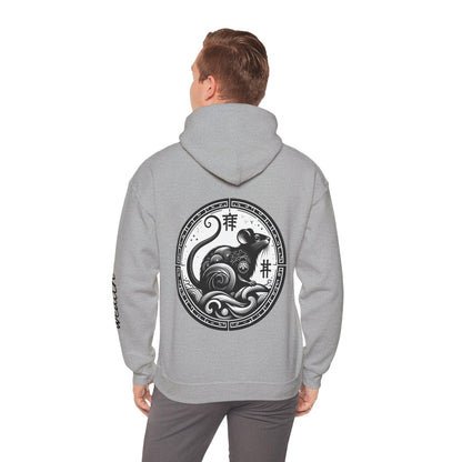 Unisex Hooded Sweatshirt - Chinese Zodiac Rat - Pardalês_Free Lifestyle