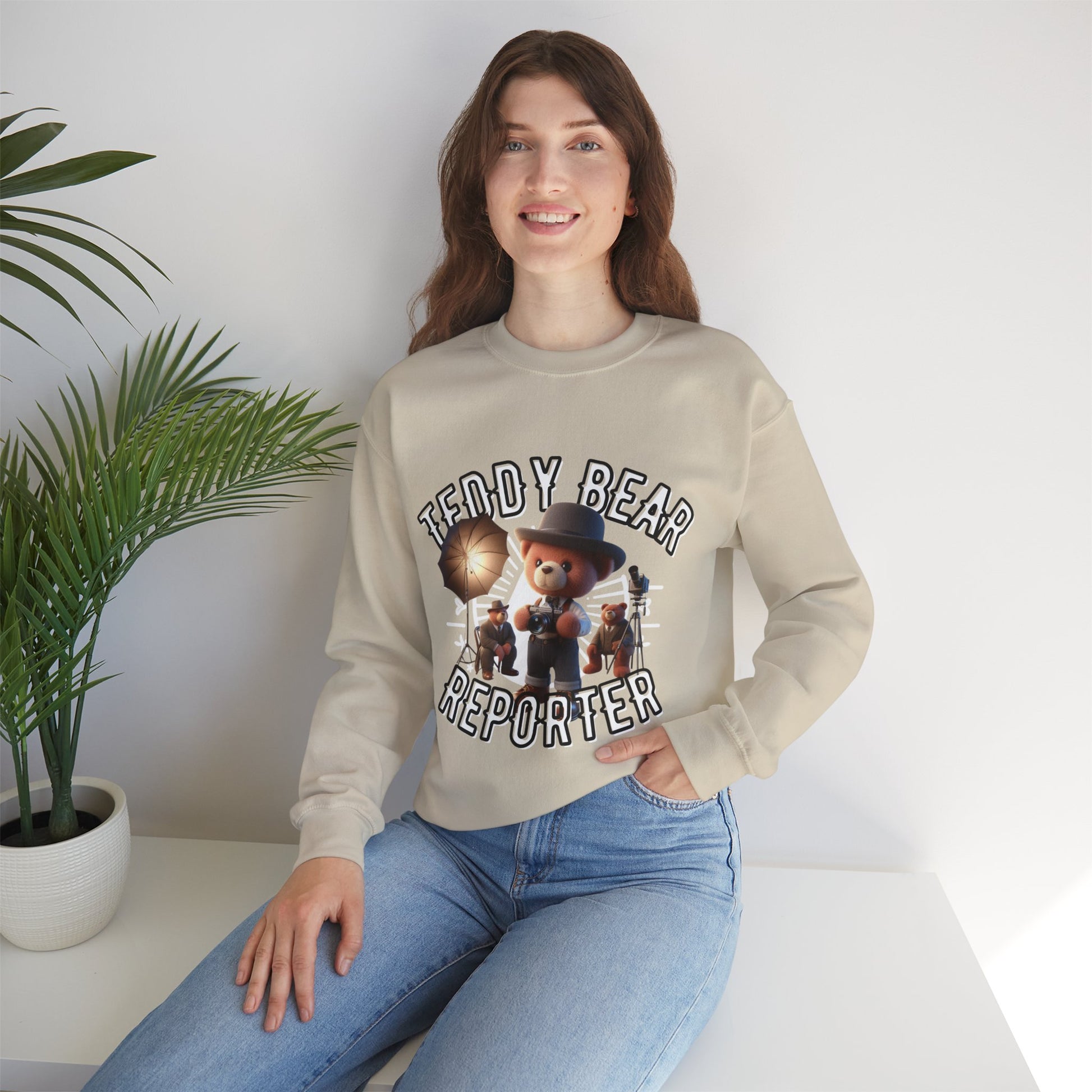 Unisex Sweatshirt - Teddy Reporter - Pardalês_Free Lifestyle