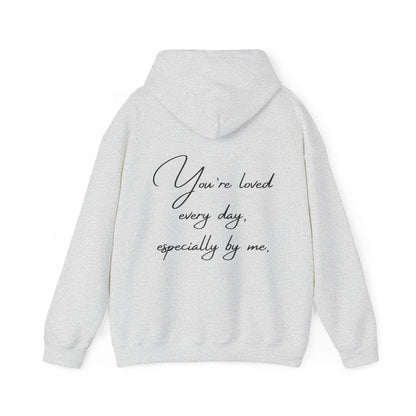 Unisex Hooded Sweatshirt - Valentine's Day - Loved Everyday - Pardalês_Free Lifestyle