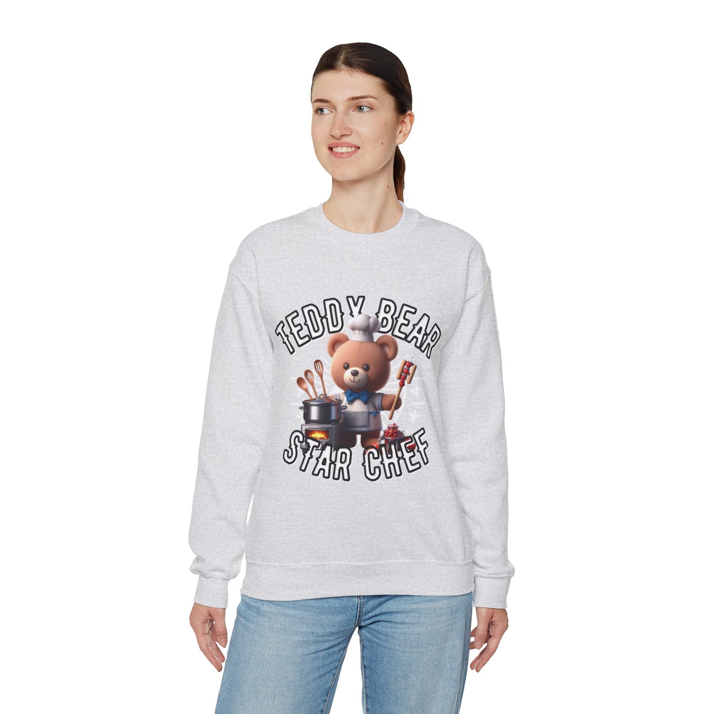 Unisex Sweatshirt - Teddy Star Chef - Pardalês_Free Lifestyle