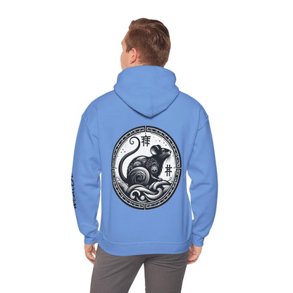 Unisex Hooded Sweatshirt - Chinese Zodiac Rat - Pardalês_Free Lifestyle