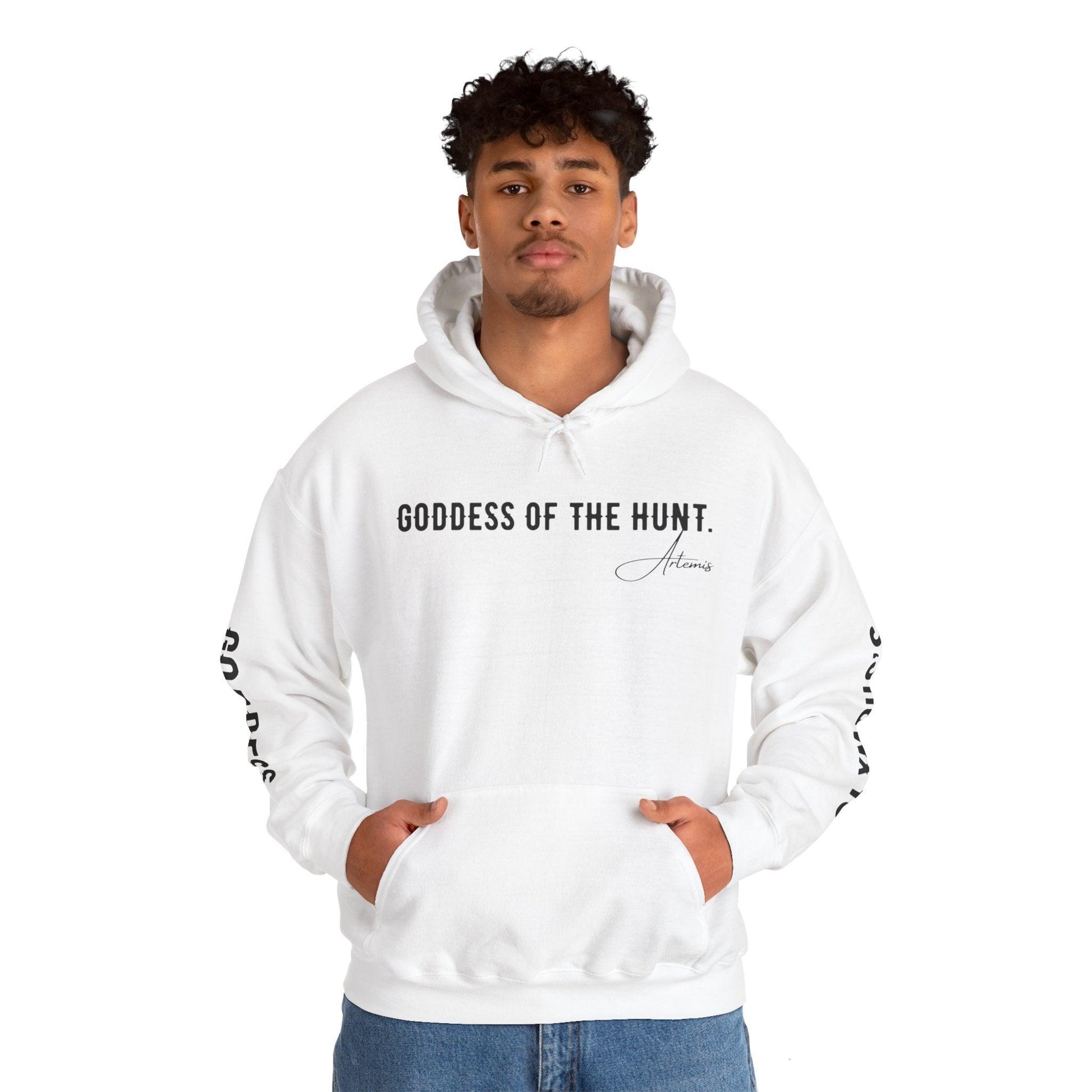 Unisex Hooded Sweatshirt - Olympus's Goddess Artemis - Pardalês_Free Lifestyle