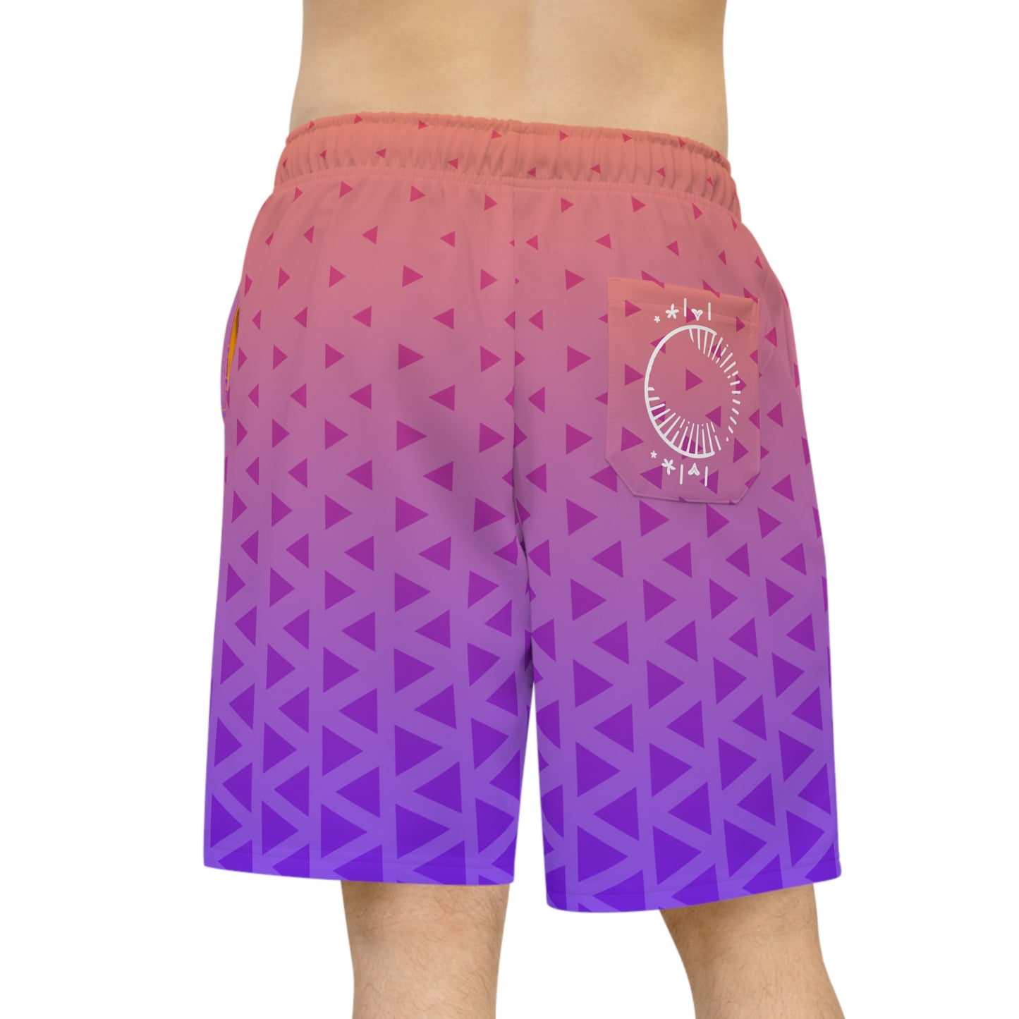 Men Long Shorts - Purplish