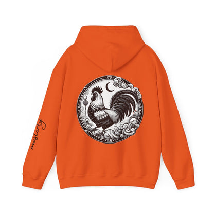 Unisex Hooded Sweatshirt - Chinese Zodiac Rooster - Pardalês_Free Lifestyle