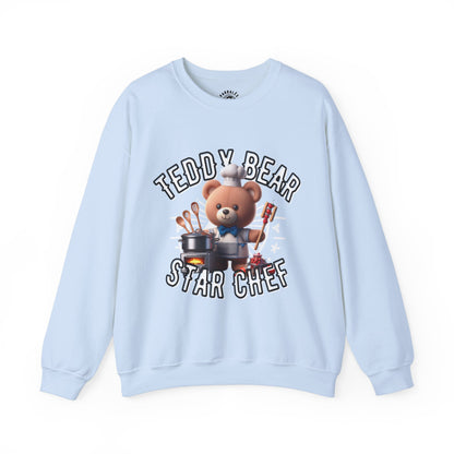 Unisex Sweatshirt - Teddy Star Chef - Pardalês_Free Lifestyle