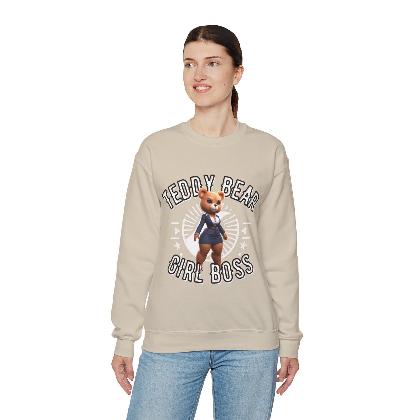 Unisex Sweatshirt - Teddy Girl Boss - Pardalês_Free Lifestyle