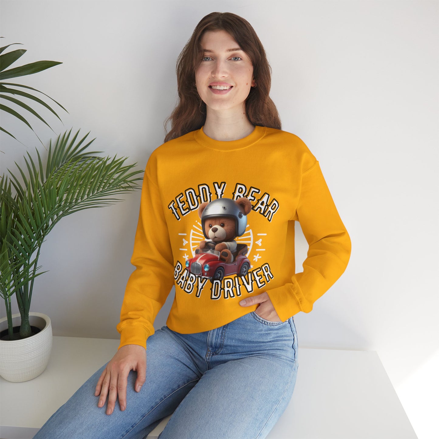 Unisex Sweatshirt - Teddy Baby Driver - Pardalês_Free Lifestyle